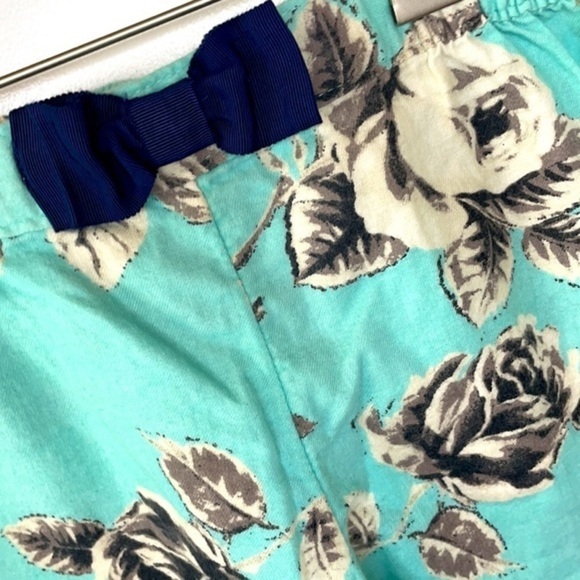 AERIE | Women’s Turquoise Floral Pattern Shorts Size Small Petite (SP) - Picture 2 of 5